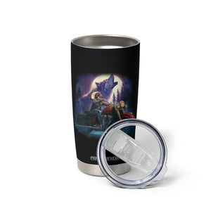 Native American Rider Tumbler Cup Vintage Indian American Motorcycle Wolf TS11 Print Your Wear