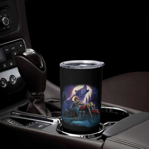 Native American Rider Tumbler Cup Vintage Indian American Motorcycle Wolf TS11 Print Your Wear