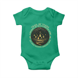 Trail Of Tears A Journey Of Death Forced Upon 125000 Native Americans Baby Onesie TS11 Irish Green Print Your Wear