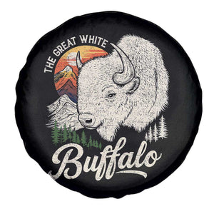 The Great White Buffalo Spare Tire Cover Native American Sacred Spirit Animal TS11 Print Your Wear