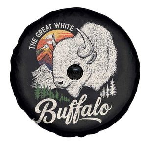 The Great White Buffalo Spare Tire Cover Native American Sacred Spirit Animal TS11 Print Your Wear