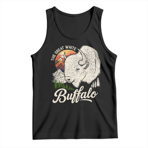 The Great White Buffalo Tank Top Native American Sacred Spirit Animal TS11 Black Print Your Wear
