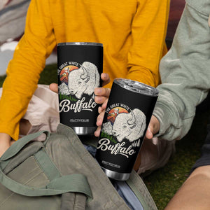 The Great White Buffalo Tumbler Cup Native American Sacred Spirit Animal TS11 Print Your Wear