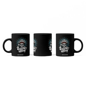 Native American Respect The Chief Coffee Mug Indian Tribal Skull Headdress TS11 Print Your Wear