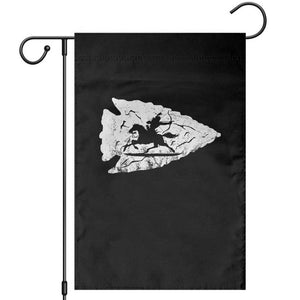 Arrowhead Hunter Indian Chief Relic Hunting Native American Garden Flag TS11 Black Print Your Wear