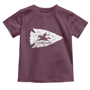 Arrowhead Hunter Indian Chief Relic Hunting Native American Toddler T Shirt TS11 Maroon Print Your Wear