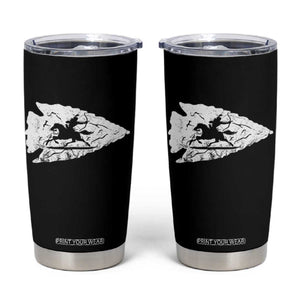 Arrowhead Hunter Indian Chief Relic Hunting Native American Tumbler Cup TS11 Black Print Your Wear