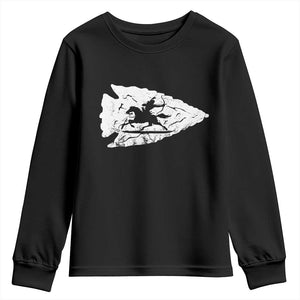 Arrowhead Hunter Indian Chief Relic Hunting Native American Youth Sweatshirt TS11 Black Print Your Wear
