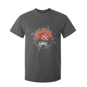 Not All Those Who Wander Are Lost T Shirt For Kid Compass Off Road Car TS11 Dark Heather Print Your Wear