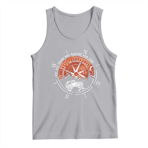 Not All Those Who Wander Are Lost Tank Top Compass Off Road Car TS11 Athletic Heather Print Your Wear