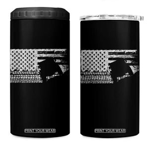 Off Road QUAD ATV Car Adventure Vintage American Flag 4 in 1 Can Cooler Tumbler TS11 One Size: 16 oz Black Print Your Wear