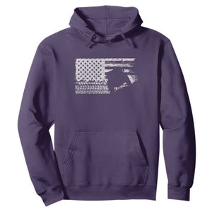Off Road Quad ATV Car Adventure Vintage American Flag Hoodie TS11 Purple Print Your Wear