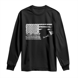 Off Road Quad ATV Car Adventure Vintage American Flag Long Sleeve Shirt TS11 Black Print Your Wear