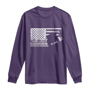Off Road Quad ATV Car Adventure Vintage American Flag Long Sleeve Shirt TS11 Purple Print Your Wear