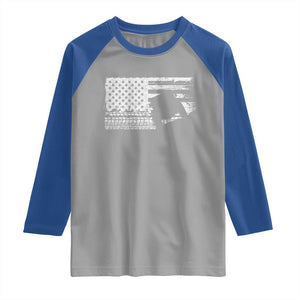 Off Road QUAD ATV Car Adventure Vintage American Flag Raglan Shirt TS11 Sport Gray Royal Print Your Wear