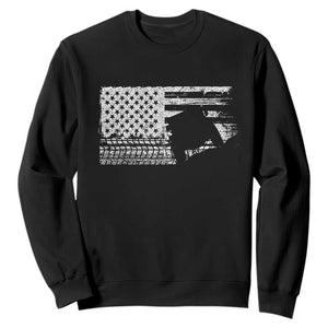 Off Road Quad ATV Car Adventure Vintage American Flag Sweatshirt TS11 Black Print Your Wear