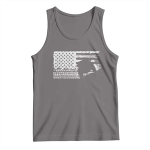 Off Road QUAD ATV Car Adventure Vintage American Flag Tank Top TS11 Deep Heather Print Your Wear