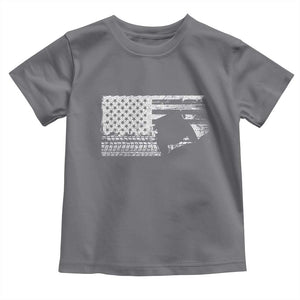 Off Road QUAD ATV Car Adventure Vintage American Flag Toddler T Shirt TS11 Charcoal Print Your Wear