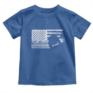 Off Road QUAD ATV Car Adventure Vintage American Flag Toddler T Shirt TS11 Royal Blue Print Your Wear