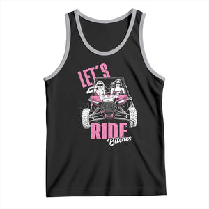 Funny Lets Ride Bitches Tank Top UTV SXS Four Wheeler UTV Offroad Mudding TS11 Black Athletic Heather Print Your Wear