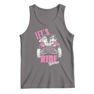 Funny Lets Ride Bitches Tank Top UTV SXS Four Wheeler UTV Offroad Mudding TS11 Deep Heather Print Your Wear