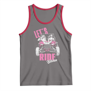 Funny Lets Ride Bitches Tank Top UTV SXS Four Wheeler UTV Offroad Mudding TS11 Deep Heather Red Print Your Wear