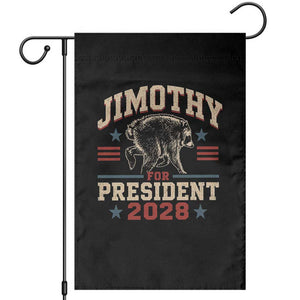 Jimothy For President 2028 Garden Flag Funny Jimothy The Raccoon Seattle Trash Panda Meme