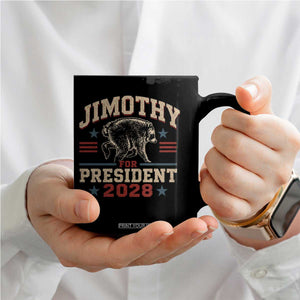 Jimothy For President 2028 Coffee Mug Funny Jimothy The Raccoon Seattle Trash Panda Meme