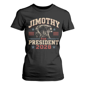 Jimothy For President 2028 T Shirt For Women Funny Jimothy The Raccoon Seattle Trash Panda Meme