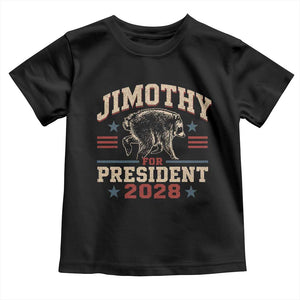 Jimothy For President 2028 Toddler T Shirt Funny Jimothy The Raccoon Seattle Trash Panda Meme