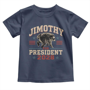 Jimothy For President 2028 Toddler T Shirt Funny Jimothy The Raccoon Seattle Trash Panda Meme