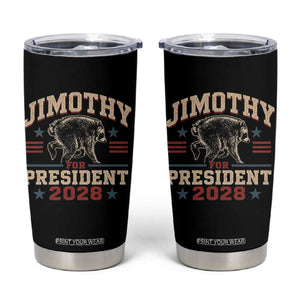 Jimothy For President 2028 Tumbler Cup Funny Jimothy The Raccoon Seattle Trash Panda Meme