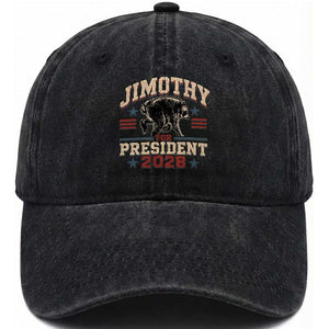 Jimothy For President 2028 Washed Cotton Baseball Cap Funny Jimothy The Raccoon Seattle Trash Panda Meme