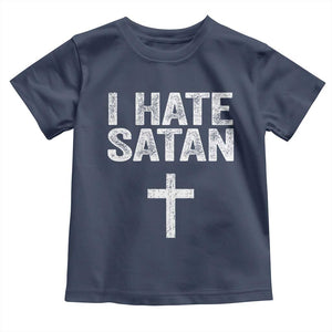 I Hate Satan Toddler T Shirt Funny Christian Jesus Cross