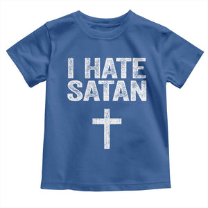 I Hate Satan Toddler T Shirt Funny Christian Jesus Cross