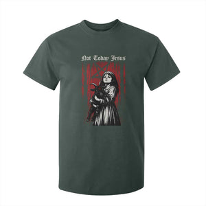 Not Today Jesus Gothic Dark Art Creepy Halloween T Shirt For Kid