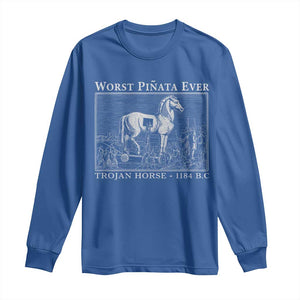 Worst Pinata Ever Trojan Horse Long Sleeve Shirt Funny Greek Mythology History
