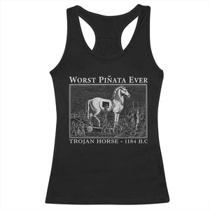 Worst Pinata Ever Trojan Horse Racerback Tank Top Funny Greek Mythology History