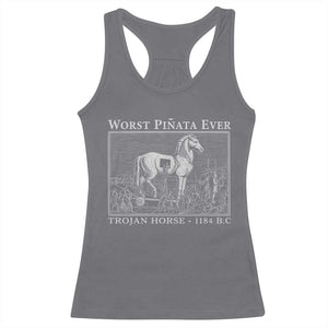 Worst Pinata Ever Trojan Horse Racerback Tank Top Funny Greek Mythology History