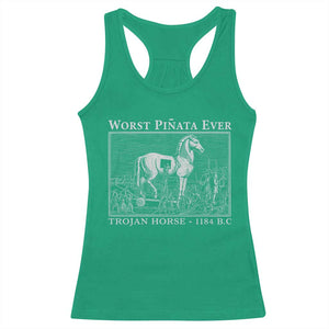 Worst Pinata Ever Trojan Horse Racerback Tank Top Funny Greek Mythology History