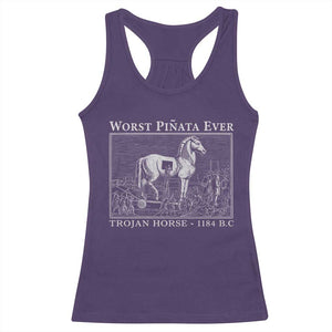 Worst Pinata Ever Trojan Horse Racerback Tank Top Funny Greek Mythology History