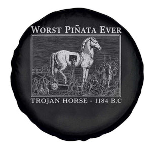 Worst Pinata Ever Trojan Horse Spare Tire Cover Funny Greek Mythology History
