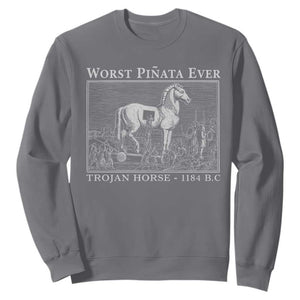 Worst Pinata Ever Trojan Horse Sweatshirt Funny Greek Mythology History