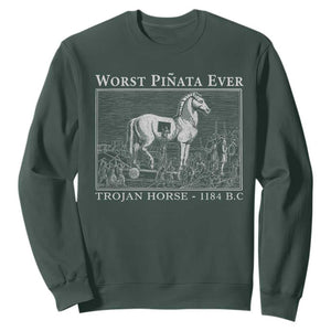 Worst Pinata Ever Trojan Horse Sweatshirt Funny Greek Mythology History