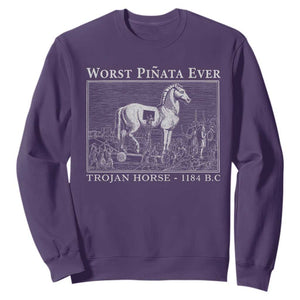 Worst Pinata Ever Trojan Horse Sweatshirt Funny Greek Mythology History