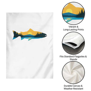 Trout Fly Fishing Outdoor Forest Mountain Nature Wildlife Fisherman Garden Flag TS11 Print Your Wear