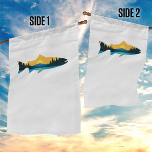 Trout Fly Fishing Outdoor Forest Mountain Nature Wildlife Fisherman Garden Flag TS11 Print Your Wear