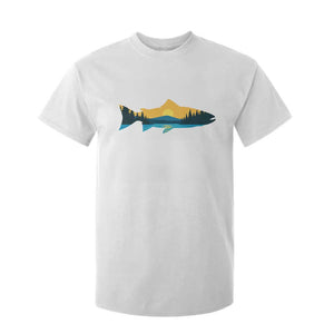 Trout Fly Fishing Outdoor Forest Mountain Nature Wildlife Fisherman T Shirt For Kid TS11 White Print Your Wear