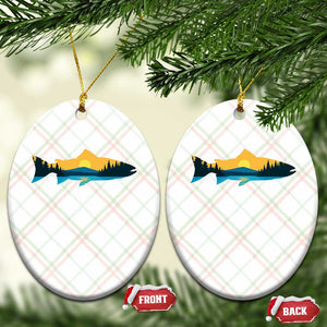 Trout Fly Fishing Outdoor Forest Mountain Nature Wildlife Fisherman Ceramic Ornament TS11 Print Your Wear