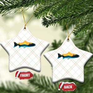 Trout Fly Fishing Outdoor Forest Mountain Nature Wildlife Fisherman Ceramic Ornament TS11 Print Your Wear